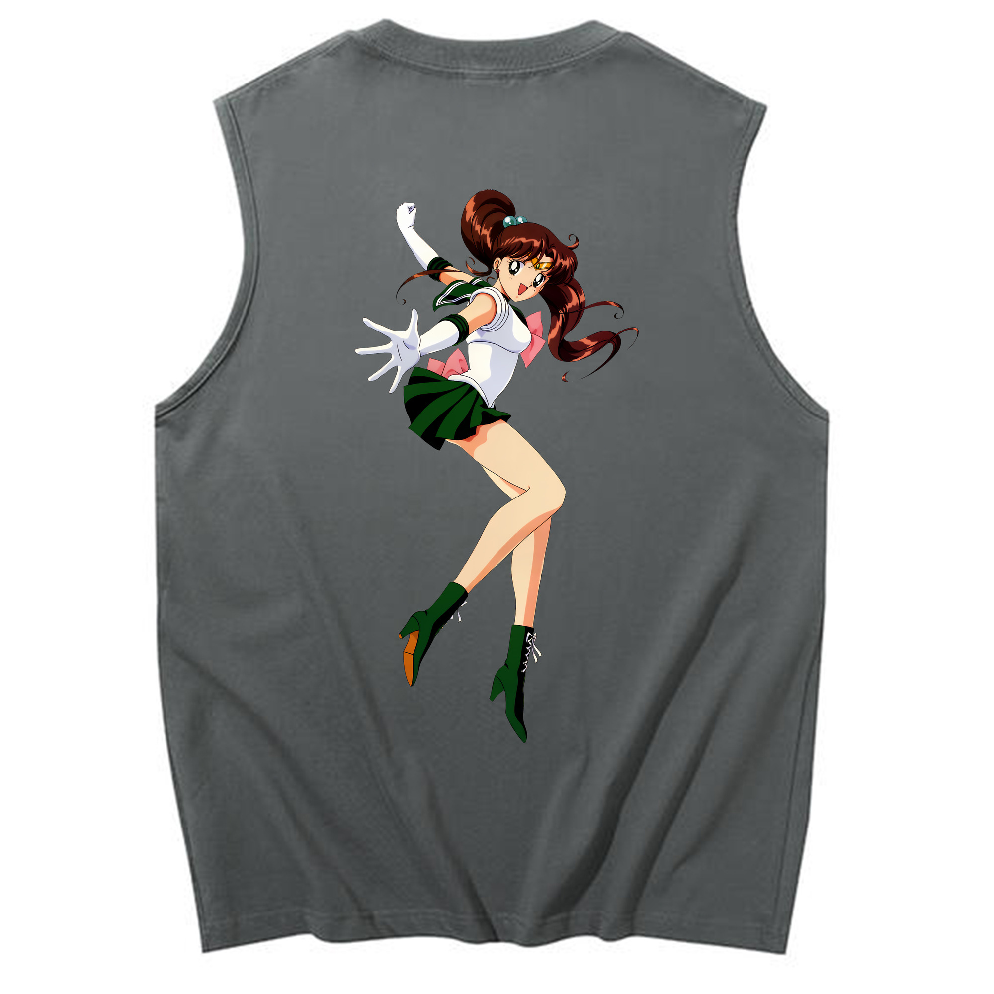 （画像用） 美少女戦士セーラームーン 木野 まこと きの まこと Sailor Moon Kino Makoto （セーラージュピター；Sailor Jupiter） コットン100％タンクトップ（背面プリント）